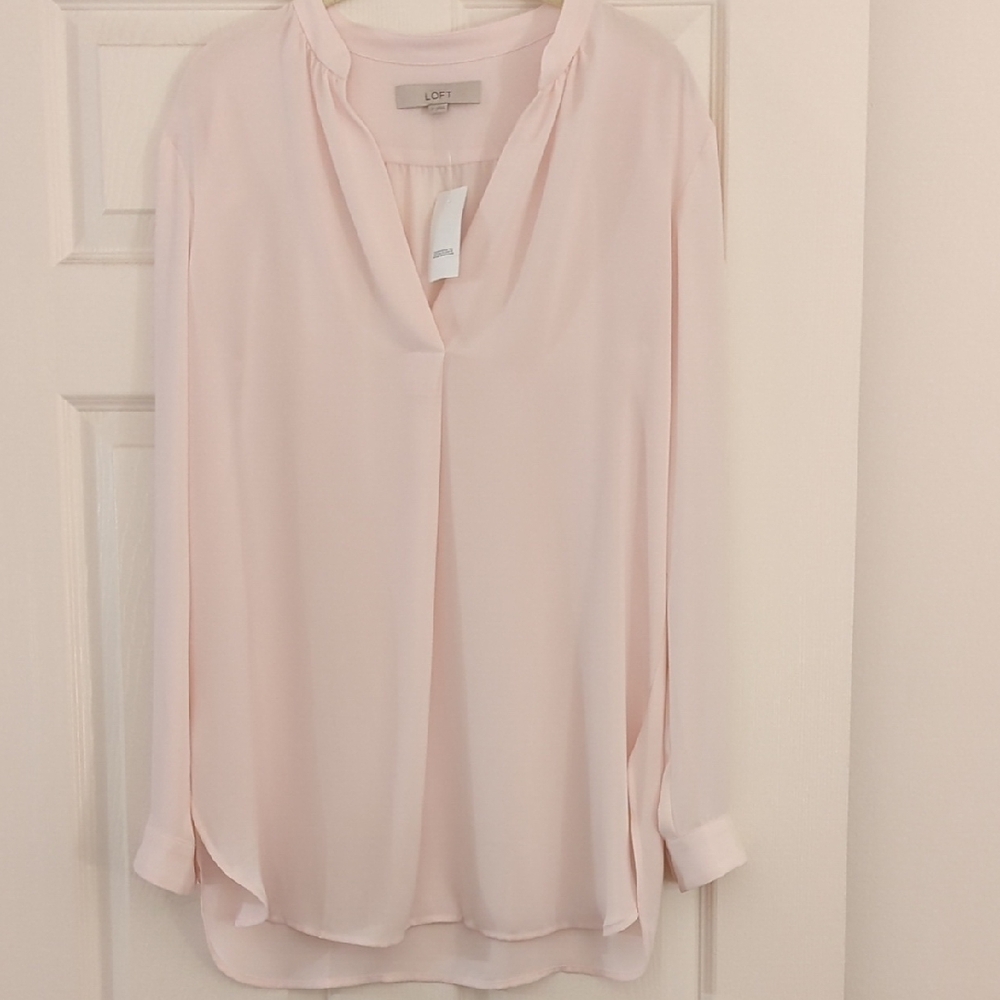 LOFT Women's Pink Blouse